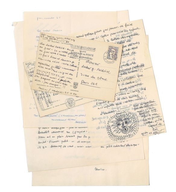 Correspondance Gaston Ferdière vendue aux enchères8000€