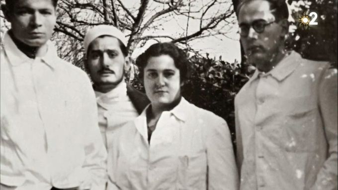 Françoise Marette-Dolto( remplace une interne) avec Alain Cuny en 1936 Maison Blanche